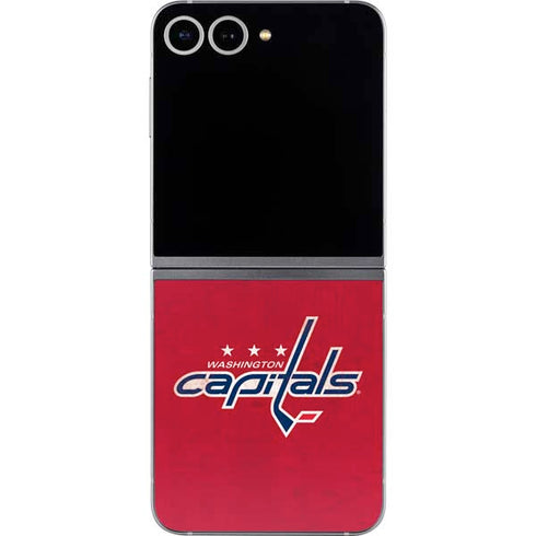 NHL Washington Capitals Distressed Galaxy Z Flip6 Skin